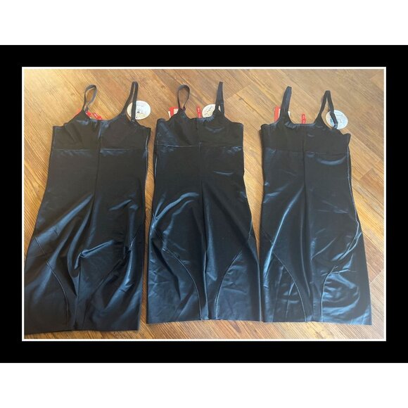 Spanx Full Slip Smartgrip Open-Bust Very Black Size XS New with Tags Lot of 3 - Picture 4 of 7